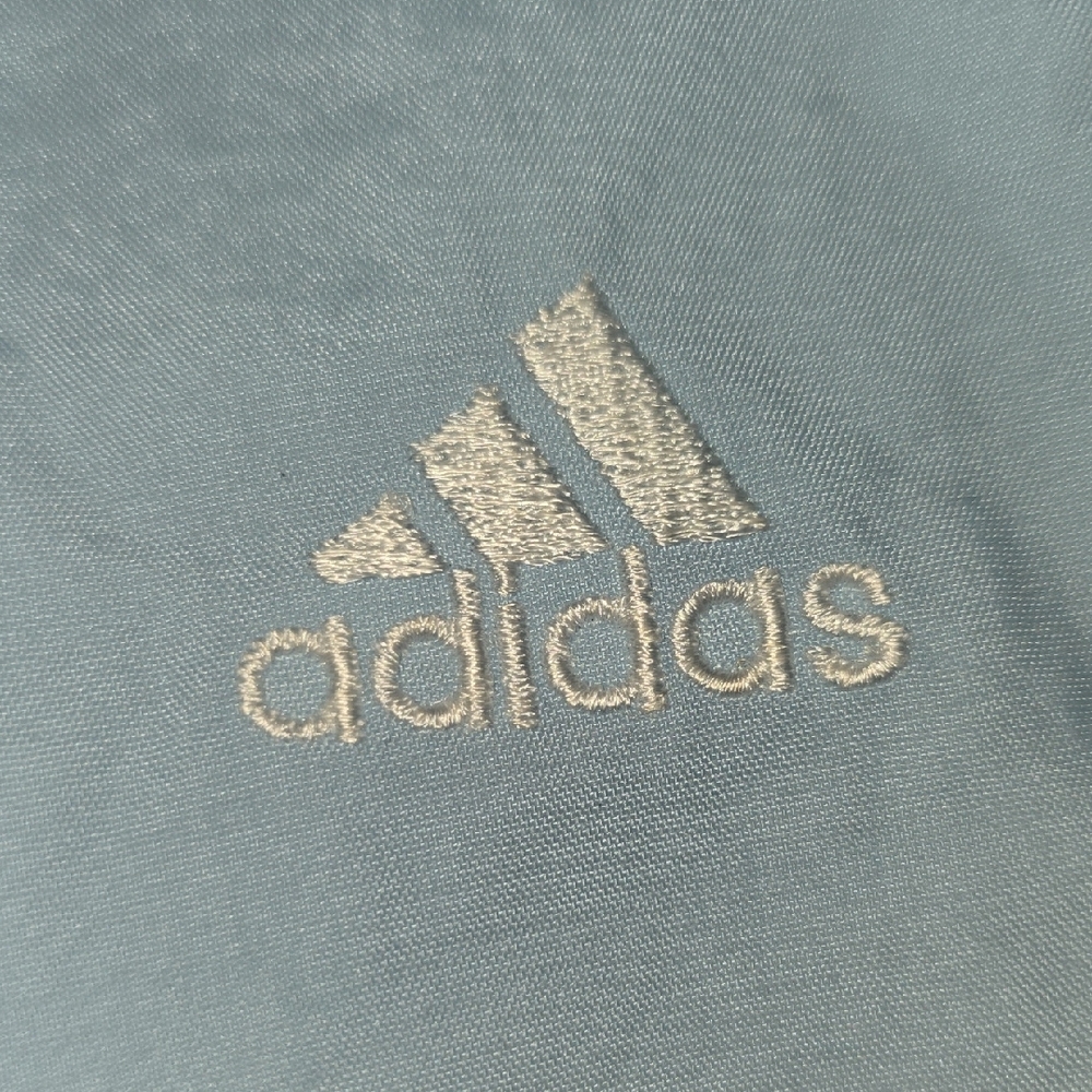 NWT Vintage Adidas Light Blue Track Joggers with Three-Stripes - Picture 9 of 9